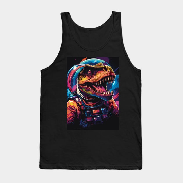 Dinosaur in Space, Dino Explorer! Tank Top by ForAnyoneWhoCares